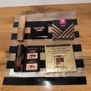 NEW 5-piece Makeup Bundle, Charlotte Tilbury, Revolution Pro, Makeup Geek & More
